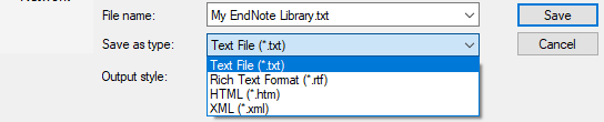EndNote supported files